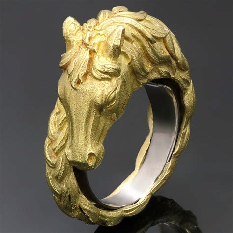 hermes horse gold ring|hermes ring price.